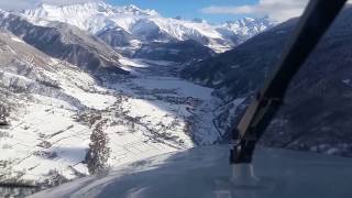 Mestia Airport Landing in Winter [upl. by Adnohsed532]