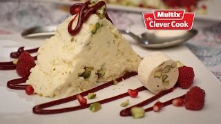 Meringue pistachio semifreddo with red fruits [upl. by Willcox]