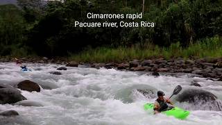 Cimarrones Rapid  Pacuare River Costa Rica [upl. by Ydnyl]