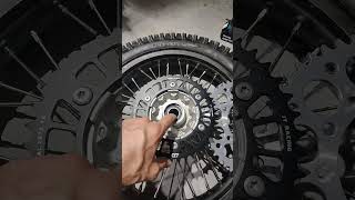 Paladin 300 rear sprocket change [upl. by Sihtam]