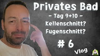 Privates Badezimmer  Tag 910 Kellenschnitt oder Fugenschnitt  Teil 6 [upl. by Hayton909]