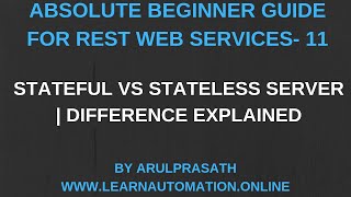 Web services  11  Stateless and Stateful  Difference  Tamil [upl. by Felton]