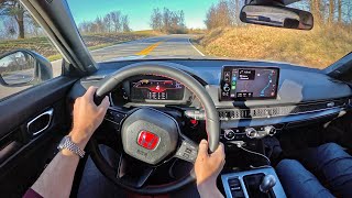 2023 Honda Civic Type R  POV Backroad Blast [upl. by Nandor]