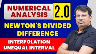 Numerical Analysis 20  Newtons Divided Difference for Unequal Interval by GP Sir [upl. by Andi]