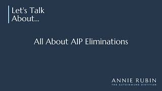 All About AIP Eliminations [upl. by Ong22]