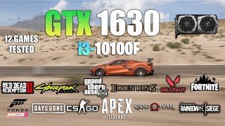 GTX 1630  i3 10100F  Test in 12 Games  GTX 1630 Gaming Test [upl. by Binny]