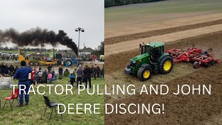 JOHN DEERE AND 1500 HORSEPOWER BEASTS Farming and tractor pulling [upl. by Adniralc]