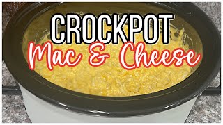 The Most Creamy Crockpot Macaroni amp Cheese [upl. by Cayla]