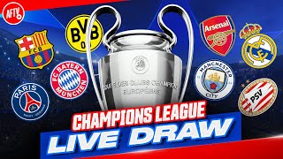 LIVE CHAMPIONS LEAGUE DRAW  Who Will Arsenal Get [upl. by Goeselt]