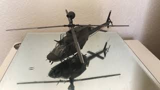 Bell OH58D Kiowa Warrior “ THUGS “ 135 scale by Academy [upl. by Riehl]