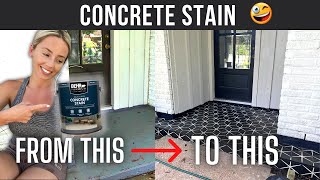 Best Concrete Stain ever [upl. by Sllew]