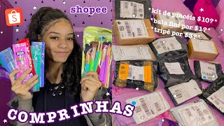 COMPRINHAS DA SHOPEE  coisas baratas que achei 🛍 [upl. by Yelnats]