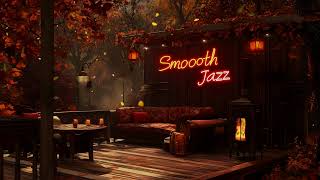 Unwind with Cafe Bookshop Ambience with Warm Fireplace SoundSoft Instrumental Jazz To Productivity [upl. by Om]