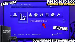 How to downgrade PS4 from 1050 to 900 Reverting PS4 1050 to 900 [upl. by Doraj]