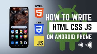 How to Write HTML CSS and JS on Android Phone [upl. by Onoitna25]