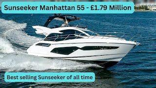 Boat Tour  Sunseeker Manhattan 55  £179 Million  Best selling Sunseeker of all time [upl. by Leontyne354]