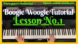 Boogie Woogie tutorial Easy to follow step by step boogie woogie tutorial Sheet music available [upl. by Hyacinth869]