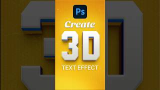 3D Text Photoshop 3d 3dtext photoshop [upl. by Nahsar]