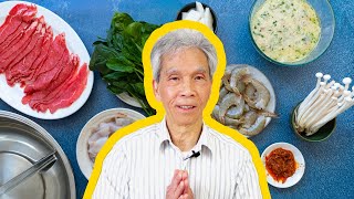 😋 How to Hot Pot at Home  DIY Fish Balls Soup Base Sauces [upl. by Andreas]