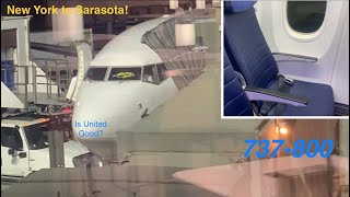 New York to Sarasota United economy 737800 [upl. by Onairam177]