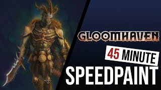 Speedpainting Gloomhaven Brute Beginner Friendly [upl. by Hawger]