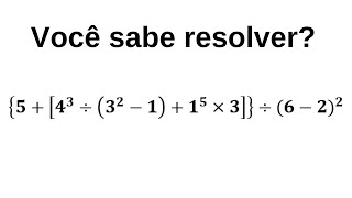 Matemática básica  Qual o valor da expressão numérica [upl. by Sirahc705]