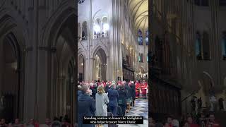 Donald Trump at Notre Dame De Paris in France [upl. by Nnair]