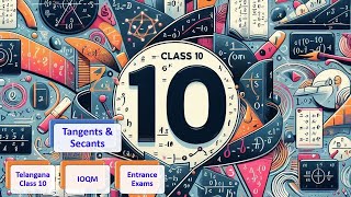 10th Class Mathematics Tangents and Secants Chapter 9 [upl. by Akenom121]