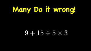 PEMDAS viral question many do it wrong [upl. by Clifton]