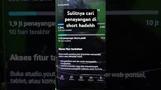 Cara cari penayangan short youtube shortsfeed smartphone tutorialpemula tutorial [upl. by Ettennad]