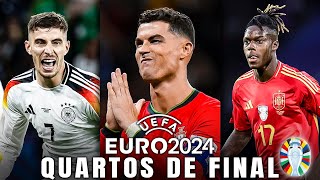 QUARTOS DE FINAL DO EURO 2024  A MINHA PREVISÃO [upl. by Aneerbas]