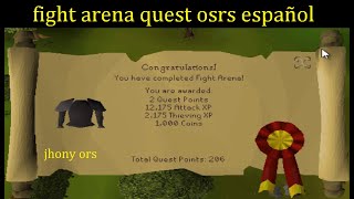 OSRS fight arena quest español 2024 [upl. by Florri]