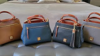 Dooney amp Bourke Zip Satchel Close Up Info What Fits [upl. by Ariella]