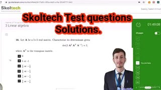 solution of the skoltech scholarship test questions skoltechsamplepapersolutions [upl. by Vocaay]