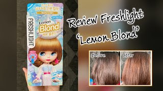 Review Freshlight Hair Color Foam  Lemon Blond [upl. by Nediarb]