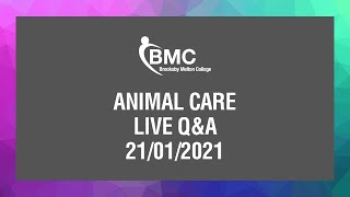 Brooksby Melton College  Animal Care Live QampA January 2021 [upl. by Rowen]