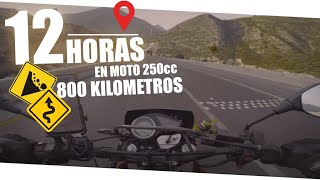 Viaje De 800Km En Moto De 250ccCiudad De MéxicoSaltillo Coahuila12 HORAS EN MOTO [upl. by Carrel347]