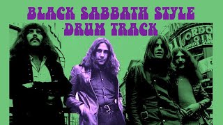 Stoner  Doom Metal  Black Sabbath Style Drum Track 70 bpm [upl. by Kally]