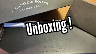 A Lange amp Söhne Saxonia Automatic Unboxing [upl. by Heidy]