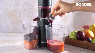 Easy Juice Cold Press Slow Juicer  Relax and rewind with the new Borosil Juicer [upl. by Eutnoj]