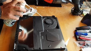 Tutorial Playstation 4 Pro Lüfter reinigenentstauben OHNE GARANTIE VERLUST HD [upl. by Aicemaj]