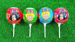 Satisfying Video  Unpacking Lollipops  TOYBOX  Candy ASMR [upl. by Cyd221]