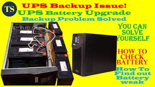 UPS Backup Issue UPS Battery Upgrade  Backup Problem Solved [upl. by Arvin]