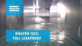 KNAPEN test Full Leakproof moving floor trailer [upl. by Ettennek565]