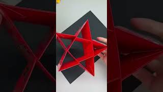 Make a fivepointed star lantern with your children simple and beautiful Parentchild craft diy [upl. by Ahders]