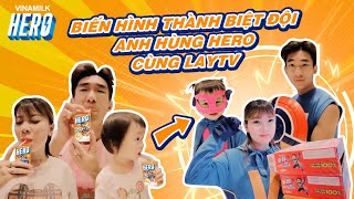 SỮA TRÁI CÂY VINAMILK HERO  BIẾN HÌNH THÀNH BIỆT ĐỘI ANH HÙNG HERO CÙNG LAY TV [upl. by Erroll]