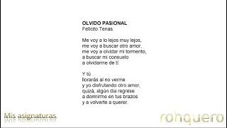 OLVIDO PASIONAL [upl. by Hudgens]