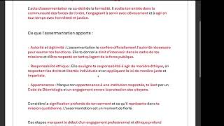 Lagrément et lassermentation du Policier Municipal [upl. by Aret]