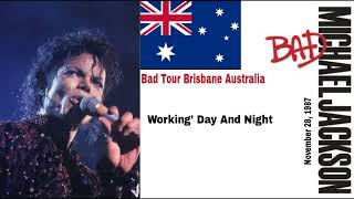 Michael Jackson  Working Day And Night Live At Brisbane Australia November 28 1987 [upl. by Aiksas]