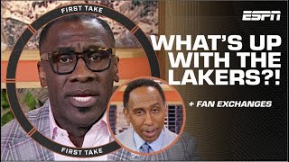 Shannon Sharpe amp Stephen A DIAGNOSE the Lakers’ problem after 44PT loss 🍿  First Take [upl. by Yrdua]